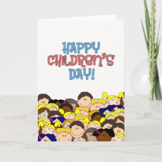 Happy Children's Day - Smiling Children Card