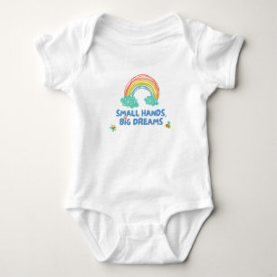 Happy children's kids day Small Hands, Big Dreams Baby Bodysuit