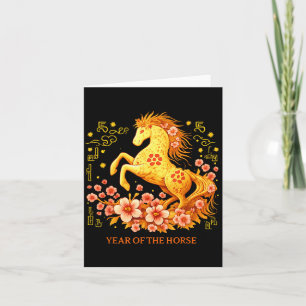 Happy Chinese Lunar New Year 2026 Year Of The Hors Card