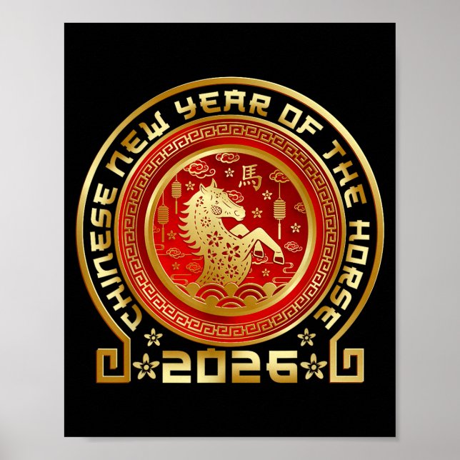 Happy Chinese Lunar New Year 2026 Zodiac Year Of T Poster (Front)