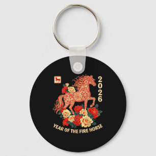 Happy Chinese Lunar New Year Of The Horse 2026 Kid Key Ring