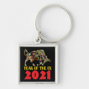 Happy Chinese New Year 2021 - Year Of The Ox Key Ring