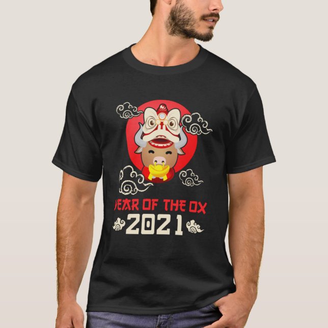 Happy Chinese New Year 2021 - Year Of The Ox Pullo T-Shirt (Front)