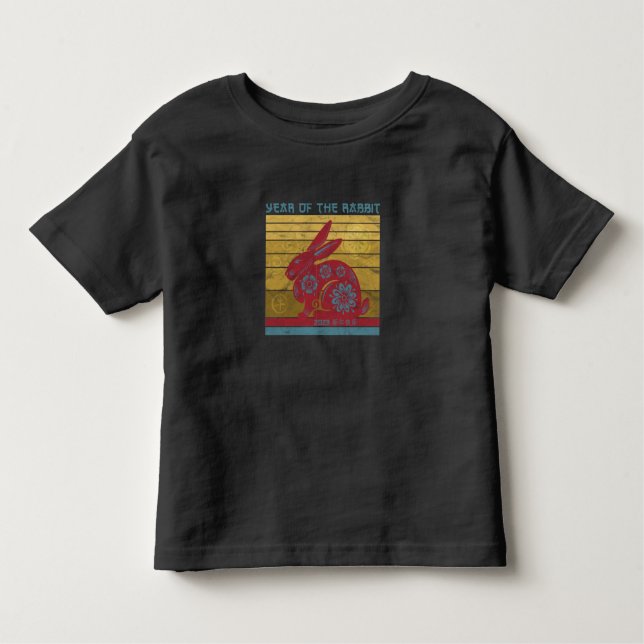 Happy Chinese New Year 2023 Rabbit Toddler T-Shirt (Front)