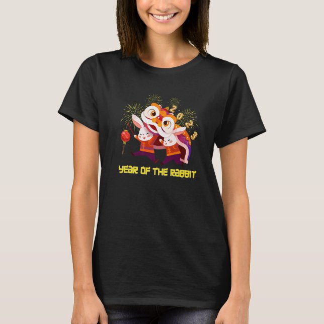 Happy Chinese New Year 2023 Year Of The Rabbit Lio T-Shirt (Front)