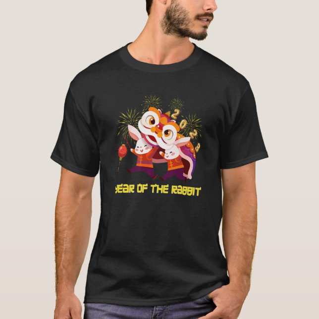 Happy Chinese New Year 2023 Year Of The Rabbit Lio T-Shirt (Front)