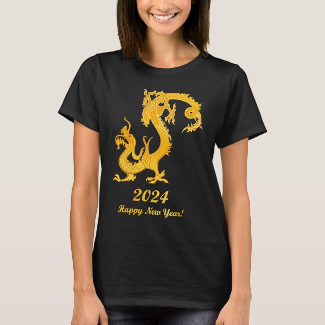 Happy Chinese New Year 2024 Year of the Dragon 202 T-Shirt (Front)