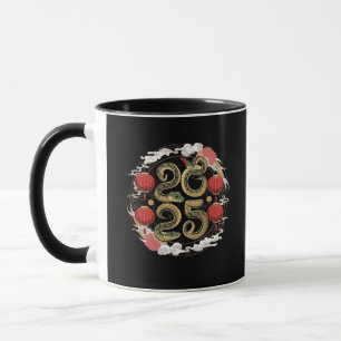 Happy Chinese New Year 2025 Snake Culture Mug