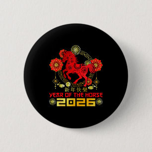 Happy Chinese New Year 2026 Lunar New Year Of The  6 Cm Round Badge