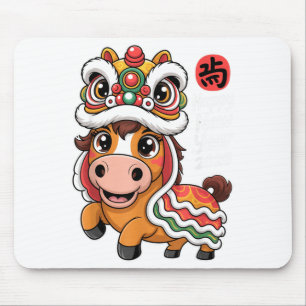 Happy Chinese New Year 2026 Year Of The Horse Drag Mouse Pad