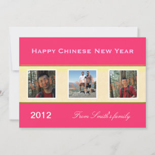 Happy Chinese New Year family photo greeting cards