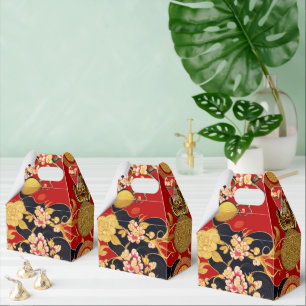 Happy Chinese New Year modern asian pattern Favour Box