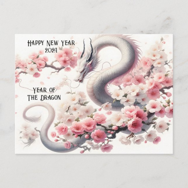 Happy Chinese New Year Of The Dragon Postcard (Front)