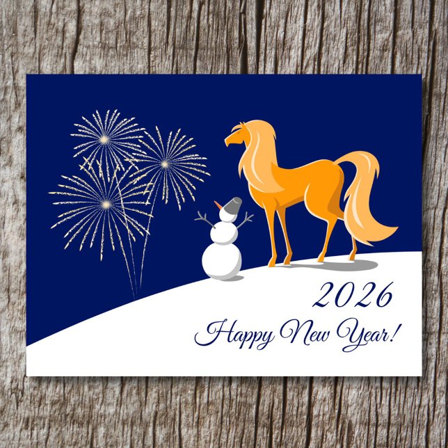 Happy Chinese New Year of the Fire Horse 2026 Holiday Postcard (Creator Uploaded)