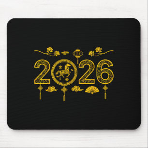 Happy Chinese New Year Of The Horse 2026 Lunar Out Mouse Pad
