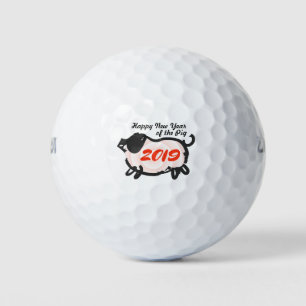 Happy Chinese New Year of The Pig Golf Ball
