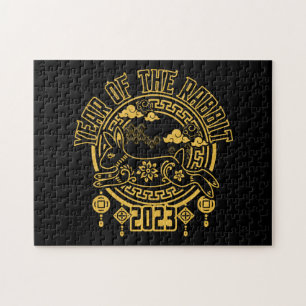 Happy Chinese New Year of the Rabbit 2023 Jigsaw P Jigsaw Puzzle