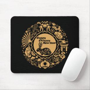 Happy Chinese New Year of the Rabbit Mouse Pad