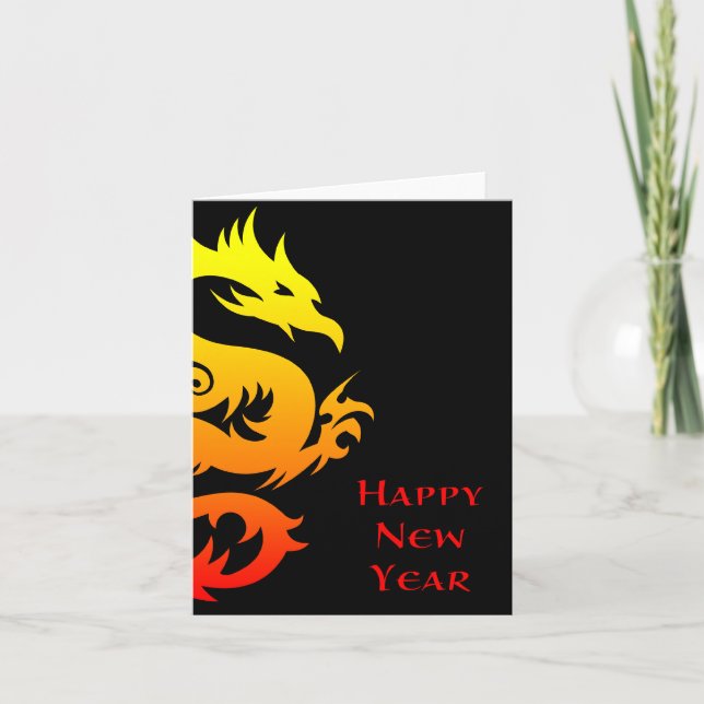 happy chinese new year : year of the dragon 2012 holiday card (Front)