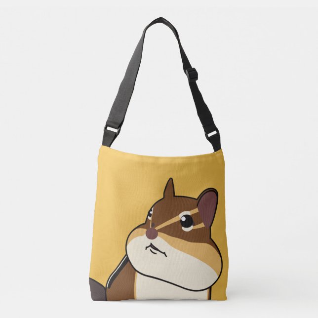 Happy Chippy Chipmunk シマリスのバッグ！ Crossbody Bag (Front)