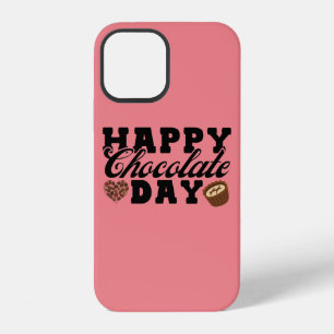 Happy Chocolate Day, Chocolate Lover's Joyful iPhone 12 Case
