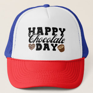 Happy Chocolate Day, Chocolate Lover's Joyful Trucker Hat