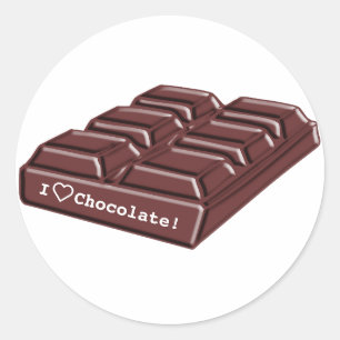  Happy Chocolate Day! Classic Round Sticker