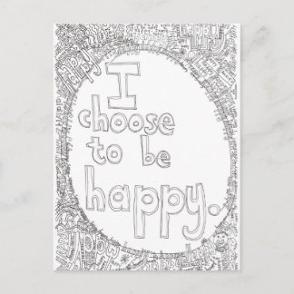 happy choice postcard