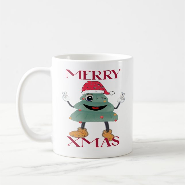 Happy Chrismas Coffee Mug (Left)