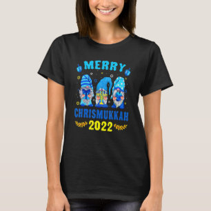 Happy Chrismukkah 2022 Gnomes Hanukkah Jewish Holi T-Shirt