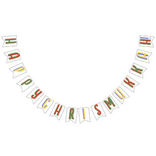 Happy Chrismukkah! Blended Holiday Bunting