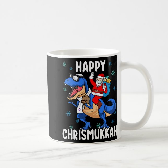 Happy Chrismukkah Funny Hanukkah Christmas Jewi Sh Coffee Mug (Right)