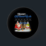 Happy Chrismukkah Funny Hanukkah Christmas Jewis 6 Cm Round Badge<br><div class="desc">Santa Christmas Boys Kids Youth Men. Funny Humour graphic tee costume for those who believe in Santa Claus,  love Deer,  Reindeer,  Elf,  Elves,  singing songs,  party decorations,  tree,  hat,  socks This Christmas tee with Graphic is great Christmas gift</div>