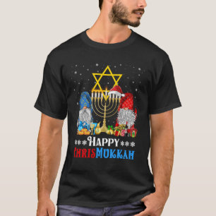 Happy Chrismukkah Gnomes Happy Christmas Hanukkah T-Shirt