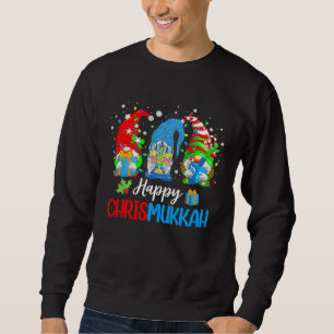 Happy Chrismukkah Gnomes Merry Christmas Hanukkah Sweatshirt
