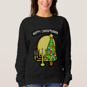 Happy Chrismukkah Hanukkah Christmas Jewis 3 Sweatshirt