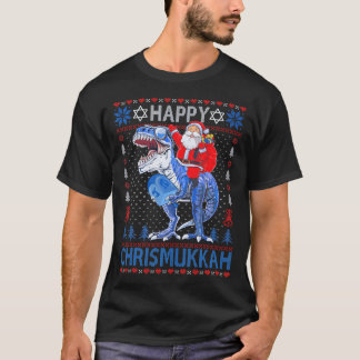 Happy Chrismukkah Hanukkah Christmas Santa T-Shirt