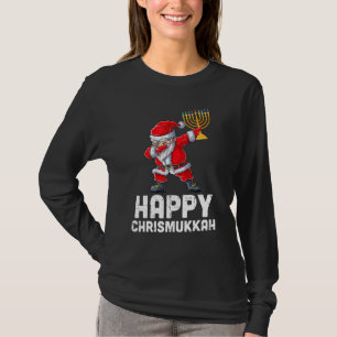 Happy Chrismukkah Hanukkah Dabbing Santa Claus Chr T-Shirt