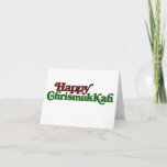 Happy Chrismukkah Holiday Card<br><div class="desc">Christmas Hanukkah for a mixed religion family christmukkah</div>