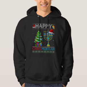 Happy Chrismukkah Jewish Christmas Hanukkah Chanuk Hoodie
