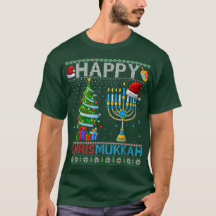 Happy Chrismukkah Jewish Christmas Hanukkah Chanuk T-Shirt