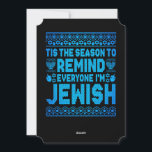 Happy Chrismukkah Jewish Christmas Hanukkah Holiday Card<br><div class="desc">Santa Christmas Boys Kids Youth Men. Funny Humour graphic tee costume for those who believe in Santa Claus,  love Deer,  Reindeer,  Elf,  Elves,  singing songs,  party decorations,  tree,  hat,  socks This Christmas tee with Graphic is great Christmas gift</div>