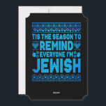 Happy Chrismukkah Jewish Christmas Hanukkah Holiday Card<br><div class="desc">Santa Christmas Boys Kids Youth Men. Funny Humour graphic tee costume for those who believe in Santa Claus,  love Deer,  Reindeer,  Elf,  Elves,  singing songs,  party decorations,  tree,  hat,  socks This Christmas tee with Graphic is great Christmas gift</div>