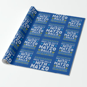 Happy Chrismukkah Jewish Christmas Hanukkah Wrapping Paper