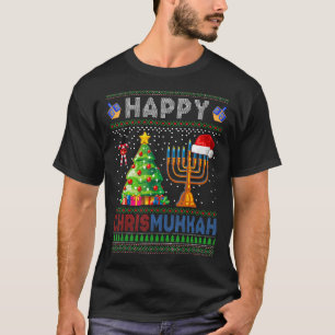 Happy Chrismukkah Jewish Holiday Christmas Hanukka T-Shirt