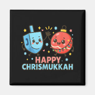 Happy Chrismukkah Kids Boys Girls Christmas Hanukk Magnet