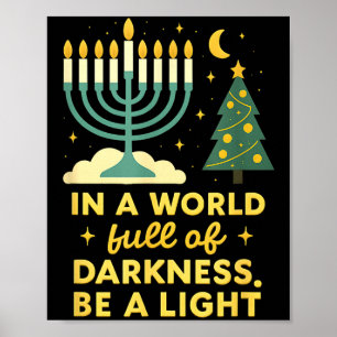 Happy Chrismukkah Merry Christmas Happy Chanukah J Poster