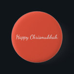 Happy Chrismukkah Pin<br><div class="desc">Pretty happy Chrismukkah button.</div>