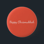Happy Chrismukkah Pin<br><div class="desc">Pretty happy Chrismukkah button.</div>