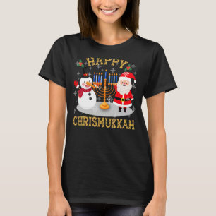 Happy Chrismukkah Xmas Hanukkah Christmas Jewis T-Shirt